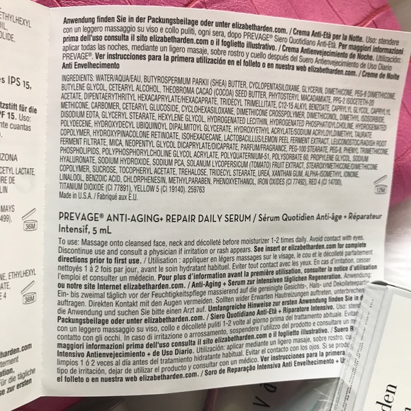 Elizabeth Arden NEW 8 Pc GWP Pink Faux Crocodile Leather Cosmetic Bag ~ Prevage - Picture 10 of 11